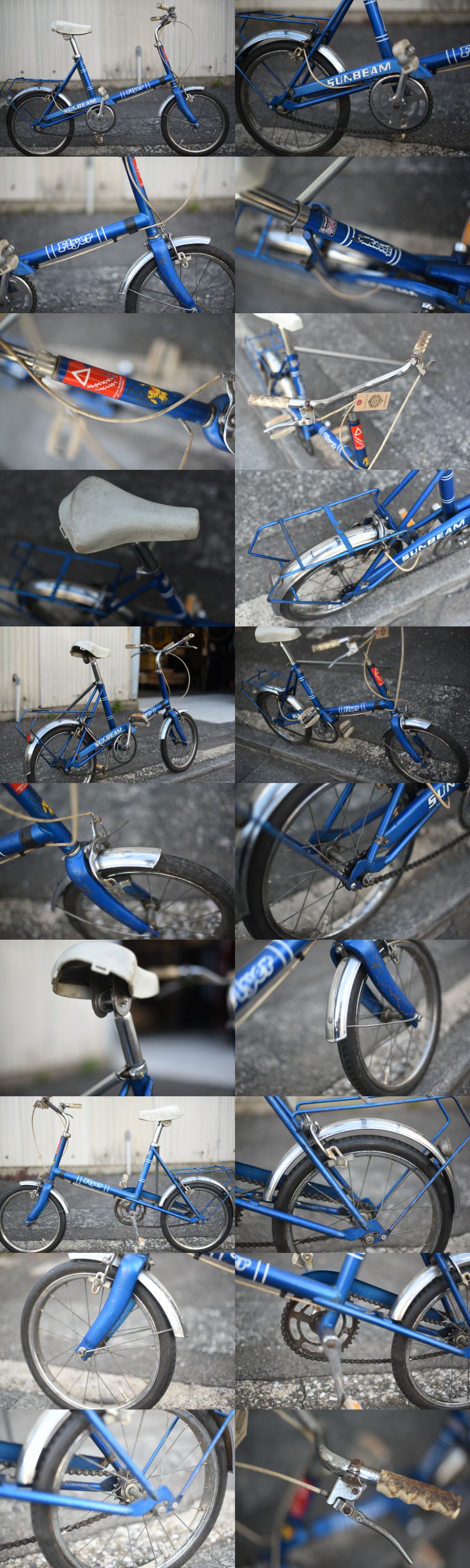 販売売り105673　ヴィンテージ 自転車　　「SUNBEAM」 「Flyer」　サンビーム　KIDS 英国製　MADE IN ENGLAND アンティーク　ビンテージ イギリス 24インチ未満